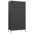 Flores - Wardrobe Anthracite 900 x 500 x 1800 mm Steel